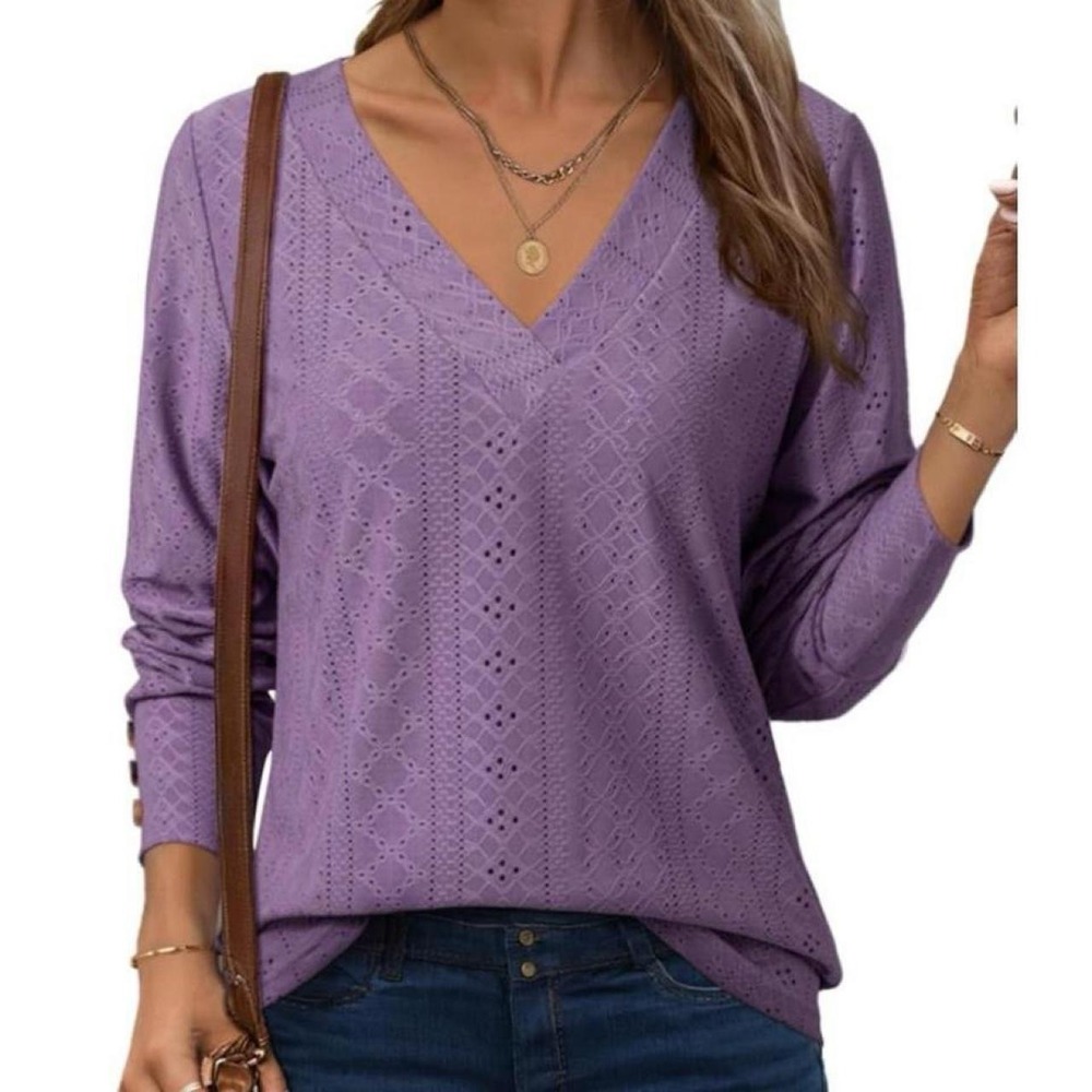 Dokotoo Spring Top for Women 2026 V-Neck Blouse